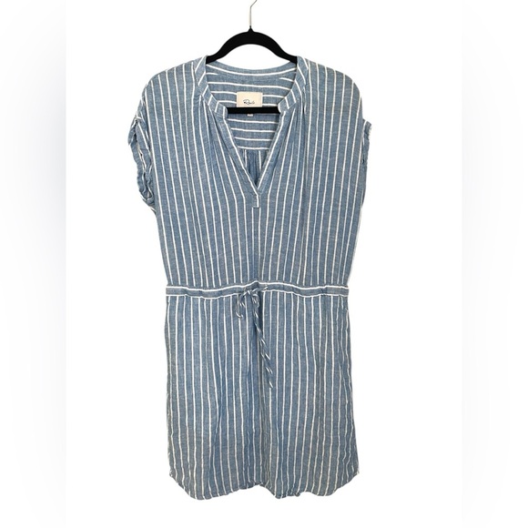 Rails Emma St Germain Stripe Sky blue white stripes Small - Picture 3 of 10